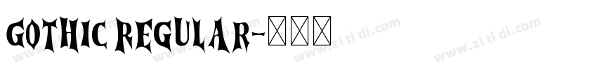 Gothic Regular字体转换